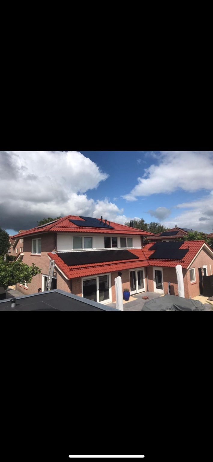 Zonnepanelen op hellend dak